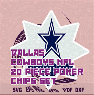 Dallas cowboys poker set