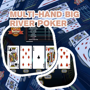 Multi hand video poker games